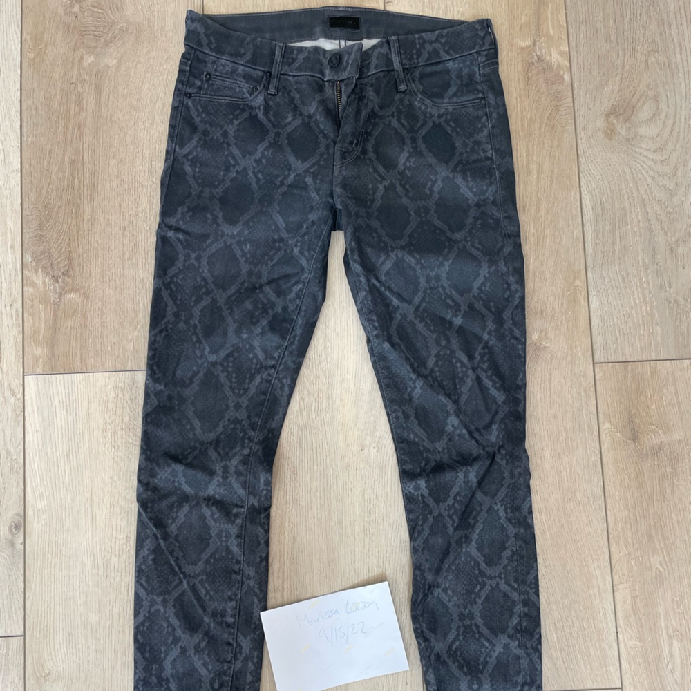 Mother Denim snake print